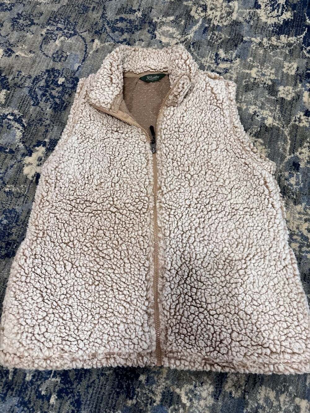 Stillwater Supply Co. Sherpa Vest Size M Beige